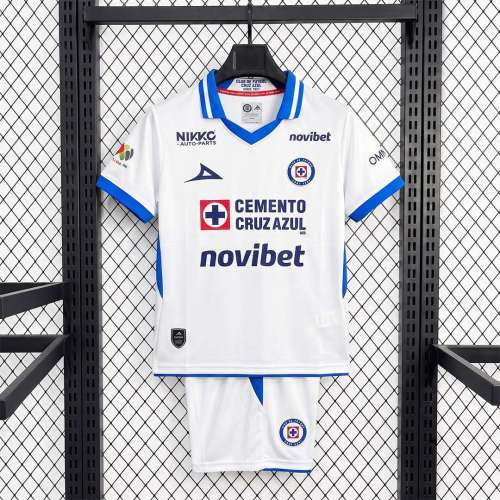 Kids Cruz Azul 26/27 Away Jersey and Short Kit
