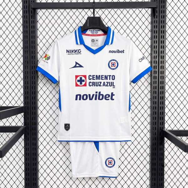 Kids Cruz Azul 26/27 Away Jersey and Short Kit