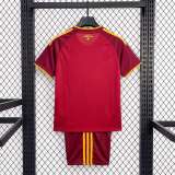 Kids AS Roma 26/27 Home Jersey and Short Kit