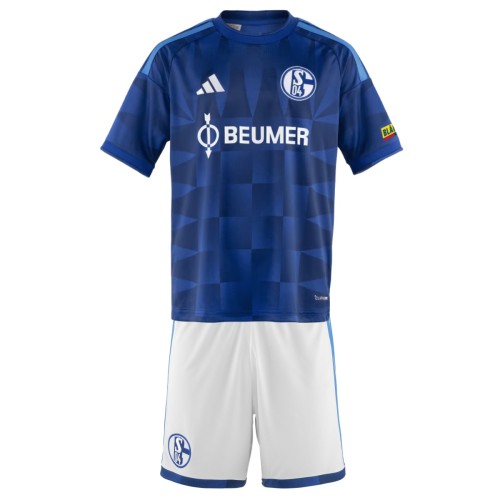 Kids Schalke 04 26/27 Home Jersey and Short Kit