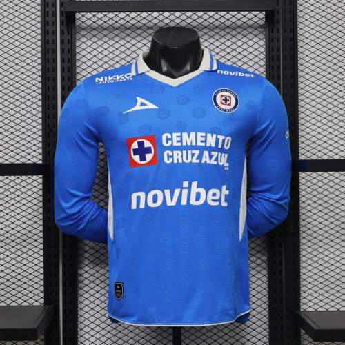 Player Version Cruz Azul 26/27 Home Long Sleeve Authentic Jersey