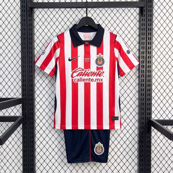 Kids Chivas 26/27 Home Jersey and Short Kit