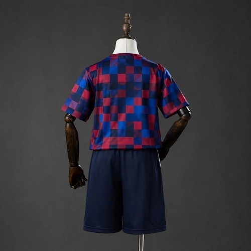 Kids Barcelona 26/27 Pre-Match Jersey and Short Kit