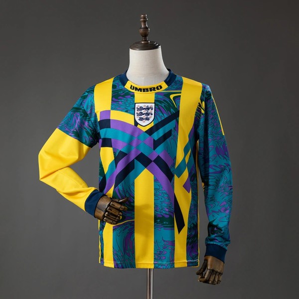 England 1995/1996 Goalkeeper Long Sleeve Retro Jersey