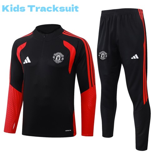 Kids MUFC 26/27 Half-Zip Training Sweatshirt and Pants Set E26138