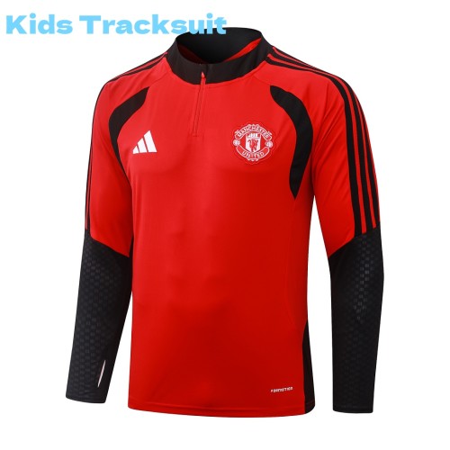 Kids MUFC 26/27 Half-Zip Training Sweatshirt and Pants Set E26145