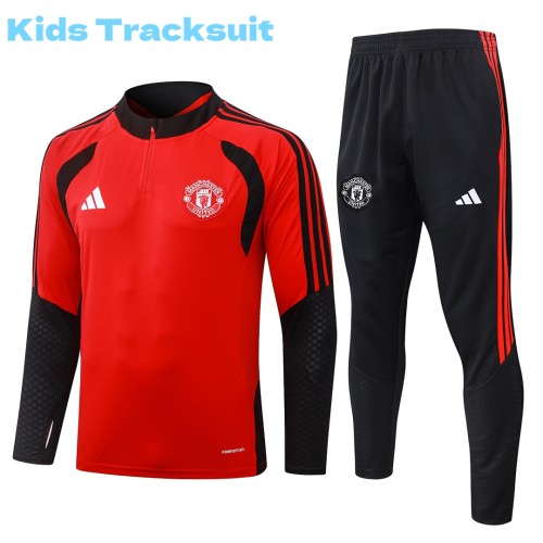 Kids MUFC 26/27 Half-Zip Training Sweatshirt and Pants Set E26145