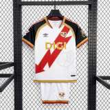 Kids Rayo Vallecano 26/27 Home Jersey and Short Kit