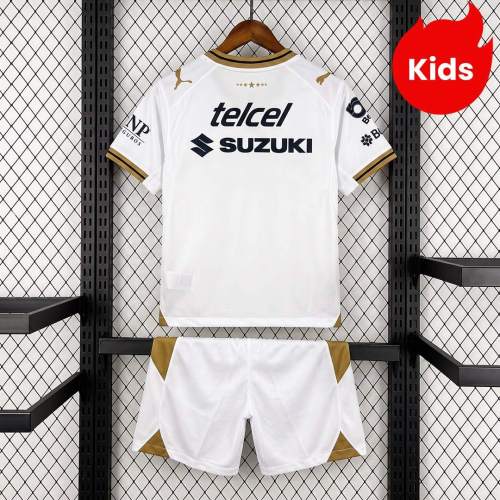 Kids Pumas UNAM 26/27 Away Jersey and Short Kit