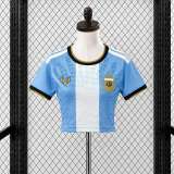 Women's Argentina Messi 2026 Special Cropped Jersey
