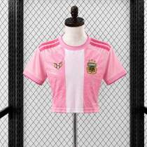 Women's Argentina Messi 2026 Special Cropped Jersey