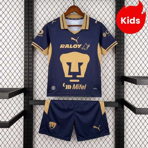 Kids Pumas UNAM 26/27 Home Jersey and Short Kit