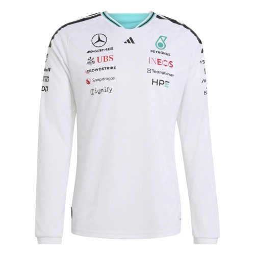 Mercedes AMG Petronas F1 2026 Team Authentic Driver Long Sleeve T-Shirt