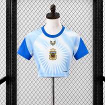 Women's Argentina Messi 2026 Pre Match Cropped Jersey