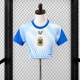 Women's Argentina Messi 2026 Pre Match Cropped Jersey