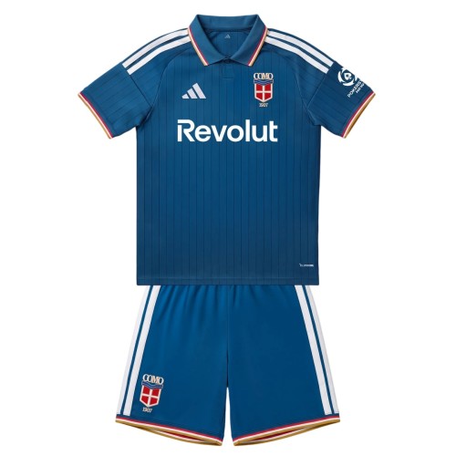 Kids Como 1907 26/27 Home Jersey and Short Kit