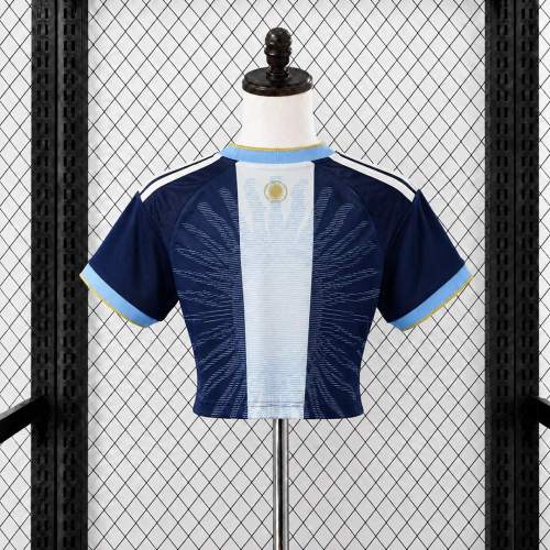 Women's Argentina Messi 2026 Cropped Jersey