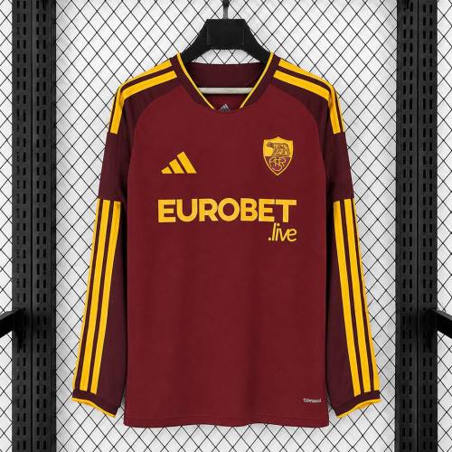 Thai Version AS Roma 26/27 Home Long Sleeve Jersey