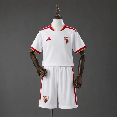 Kids Sevilla FC 26/27 Home Jersey and Short Kit