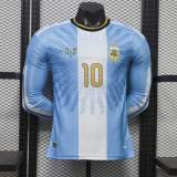 Player Version Messi Argentina 2026 Anniversary Long Sleeve Authentic Jersey