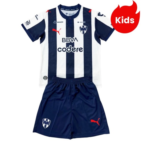 Kids Monterrey 26/27 Home Jersey and Short Kit