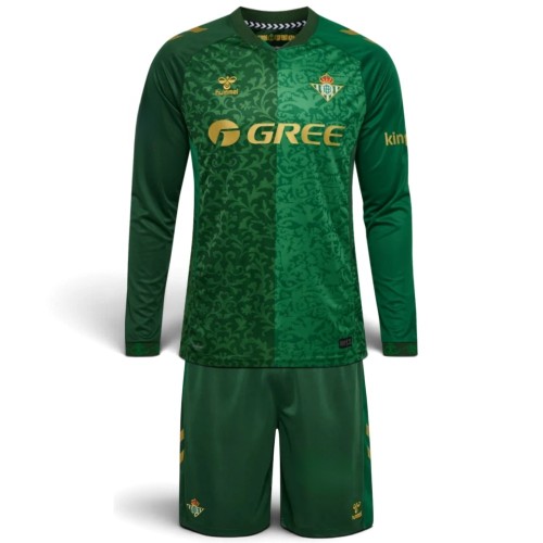 Kids Real Betis 26/27 Away Long Sleeve Jersey and Short Kit