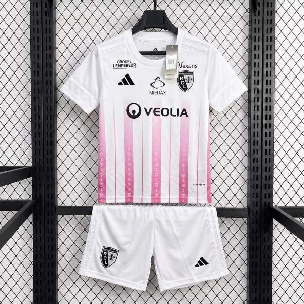 Kids RC Lens 26/27 Octobre Rose Jersey and Short Kit