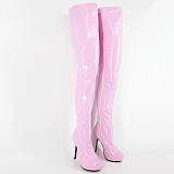 French Pleaser Seduce Crossdresser Sissy Maid Thigh High Boots 15CM