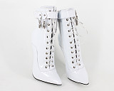 French Pleaser Seduce Crossdresser Lockable Sissy Maid High-heels 18CM