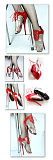 French Pleaser Seduce Crossdresser Sissy Maid High-heels 18CM