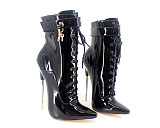 French Pleaser Seduce Crossdresser Lockable Sissy Maid High-heels 18CM