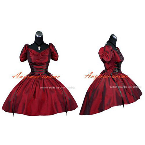 French Sissy Maid Gothic Lolita Punk Ball Gown Dress Cosplay Costume Tailor-Made[G419]