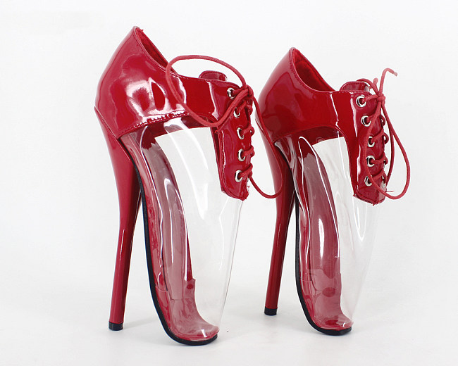 French Pleaser Seduce Crossdresser Sissy Maid High-heels 18CM