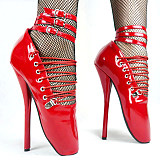 French Pleaser Seduce Crossdresser Sissy Maid High-heels 18CM