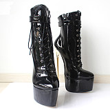 French Pleaser Seduce Crossdresser Sissy Maid High-heels 22CM