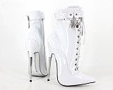 French Pleaser Seduce Crossdresser Lockable Sissy Maid High-heels 18CM