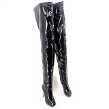 French Pleaser Seduce Crossdresser Sissy Maid Thigh High Boots 15CM