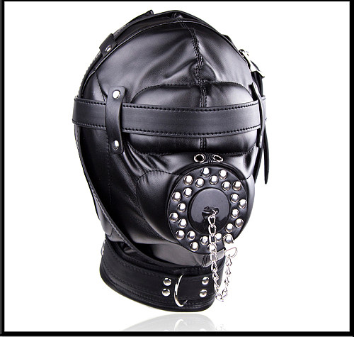 Fully enclosed fun mask hood adult sm alternative master slave training torture