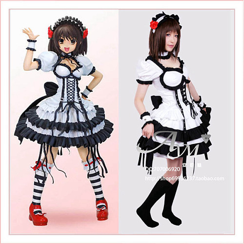 Suzumiya Haruhi No Yuuutsu Suzumiya Haruhi Dress Costume Cosplay Costom-Made[CK935]