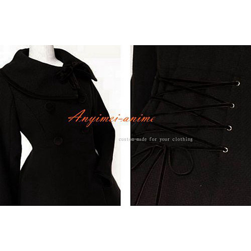 Gothic Lolita Punk Fashion Sweet Wool Coat Jacket Cosplay Costume Tailor-Made[CK1195]