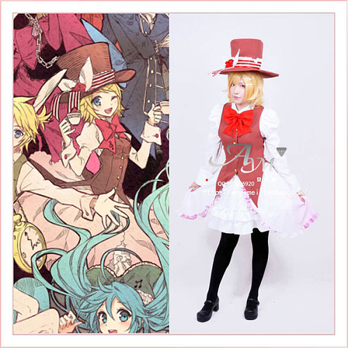 Vocaloid 2 Kagamine Rin Dress Cosplay Costume Tailor-Made[G716]