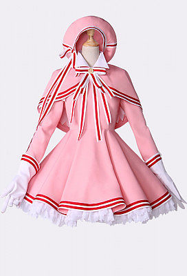 sissy maid baby pink heavy PVC cardcaptor sakura clear card cosplay costume outfit Tailor-made[003]
