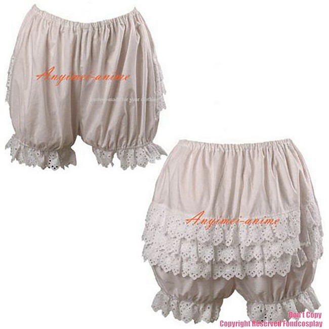 fondcosplay adult sexy cross dressing sissy maid short Gothic Lolita Punk Fashion cotton Bloomers panties CD/TV[CK1048]