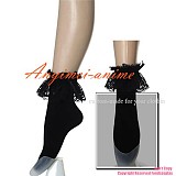fondcosplay adult sexy cross dressing sissy maid short Gothic Lolita Punk Fashion black Socks Custom-made[CK1063]