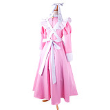 Lockable Pink Cotton Sissy Maid Crossdressing Long Dress with White Apron [G1411]