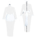 Fondcosplay Lockable Sissy Maid Dress Black & White Heavy PVC Crossdressing Outfit [G3893]