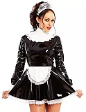 24 Colors Lace Splicing Maid Cosplay Dress Retro Dress with Apron