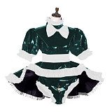 Sissy Dress Lockable Women Clothing Panties Lolita French Maid Set Cosplay Costumes Plus Size S-7XL