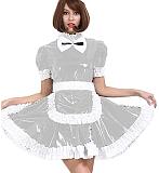 24 Color PVC French Maid Sweet Mini Dress Waitress Cosplay Uniform