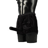 PVC Sheer Men's Erotic Boxer Briefs Bikini Gay Wet Look Sexy Nightclub Erotic Panties with Testicles Penis Hole Panties 7XL